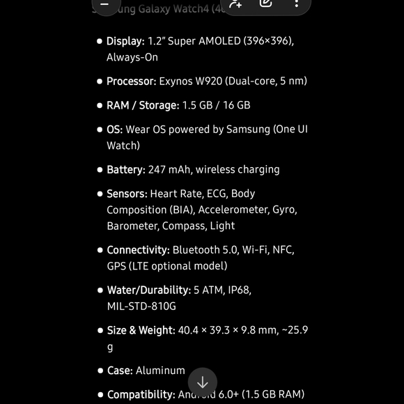 Samsung Galaxy watch 4 - Picture 4 of 10